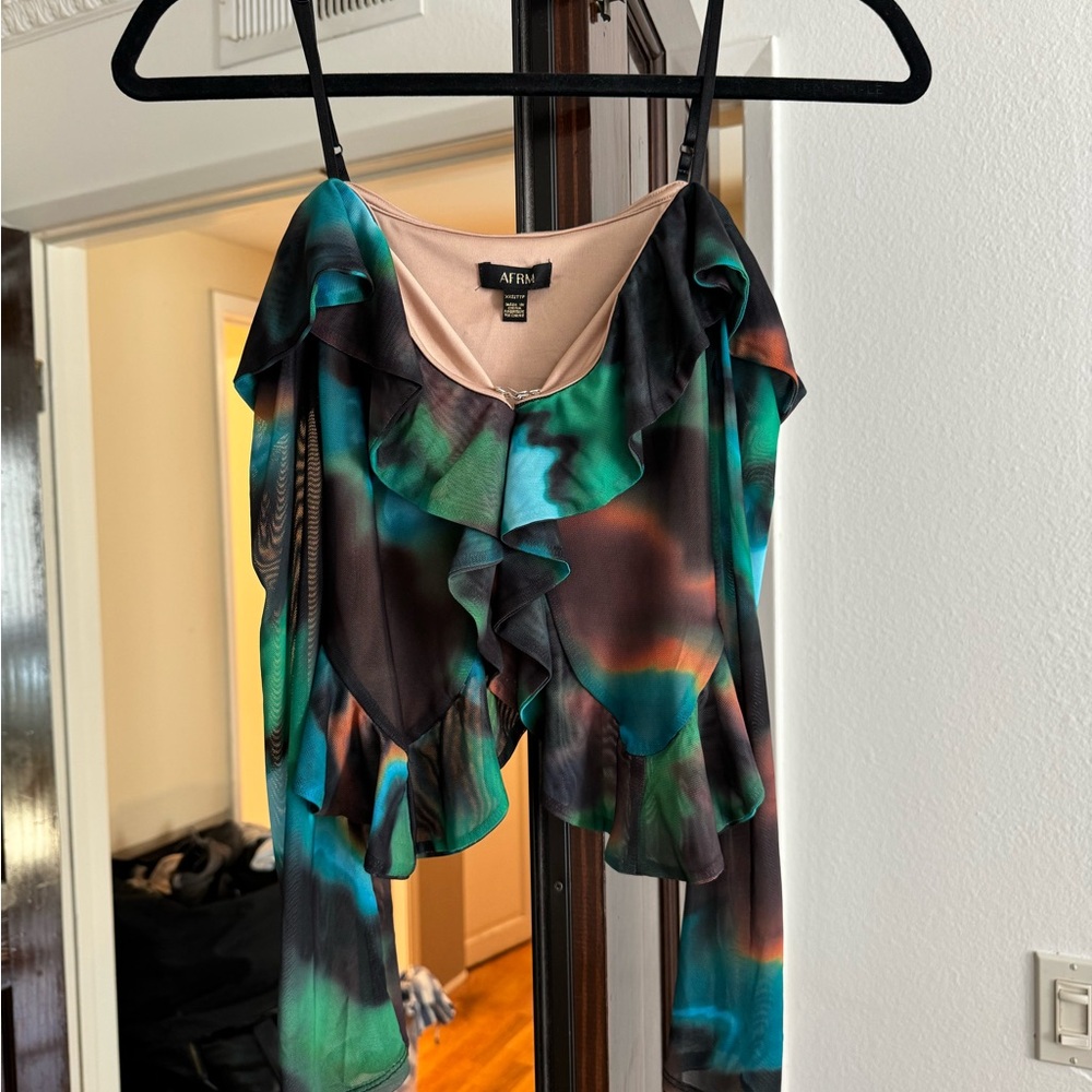 AFRM Off the Shoulder Slinky Top